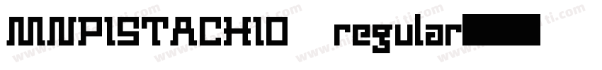 MNPISTACHIO regular字体转换